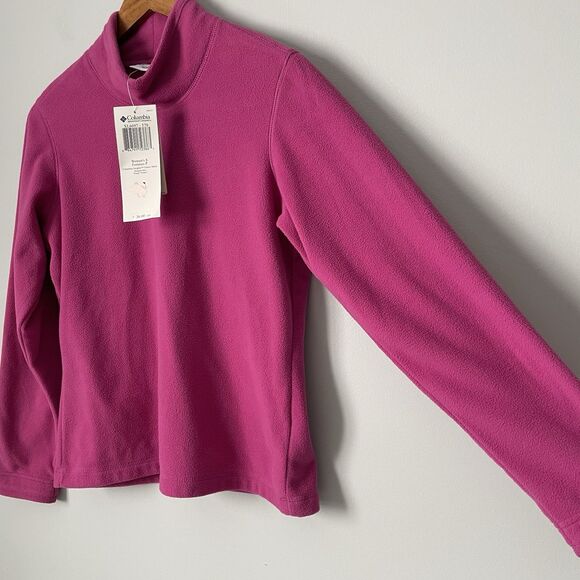Columbia Sportswear Company Pink Heights Fleece Mock Neck Long Sleeve Small NWT - Picture 3 of 11